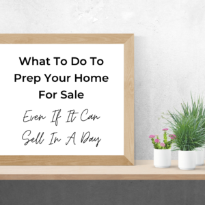 Prep your home for sale
