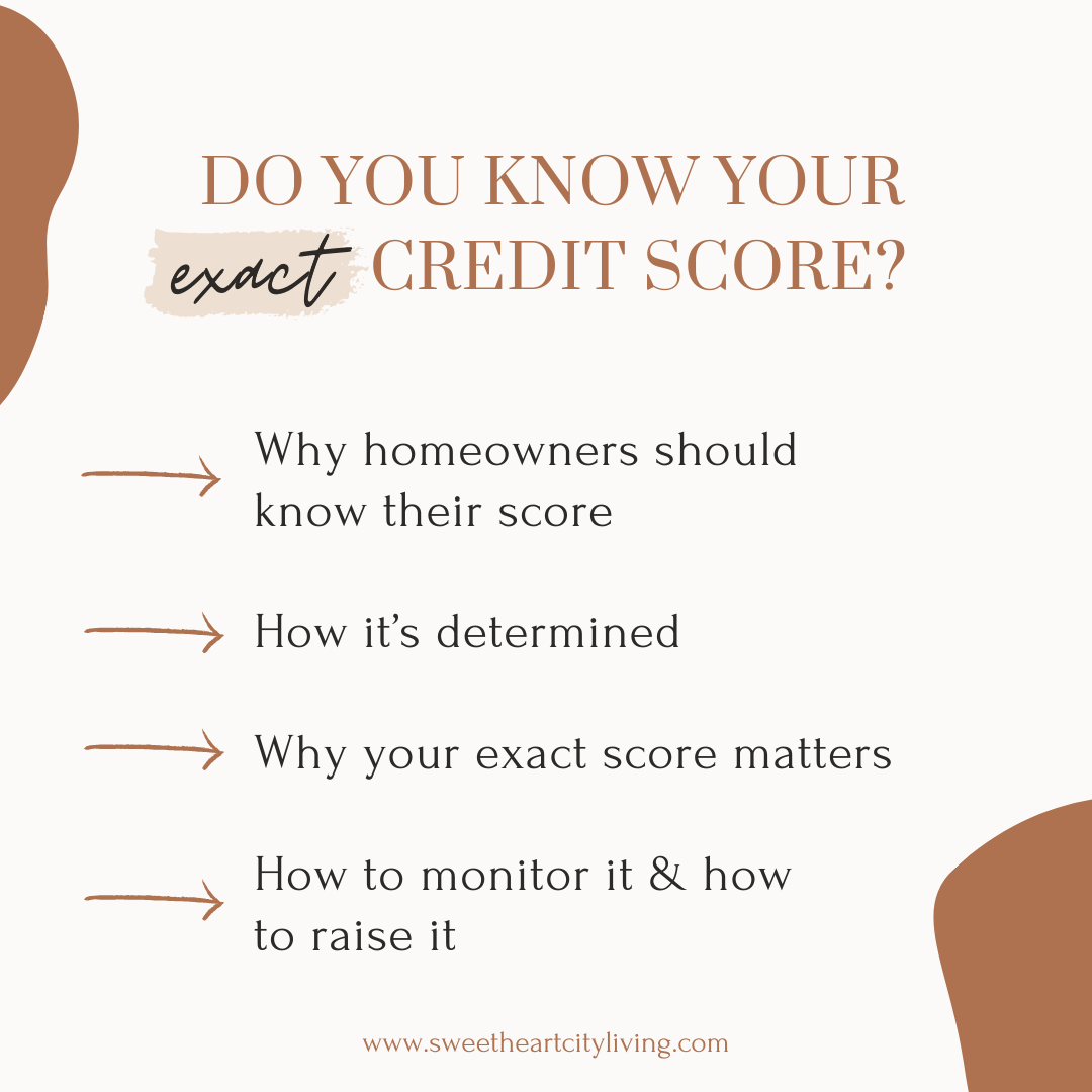 Why you should know your exact credit score