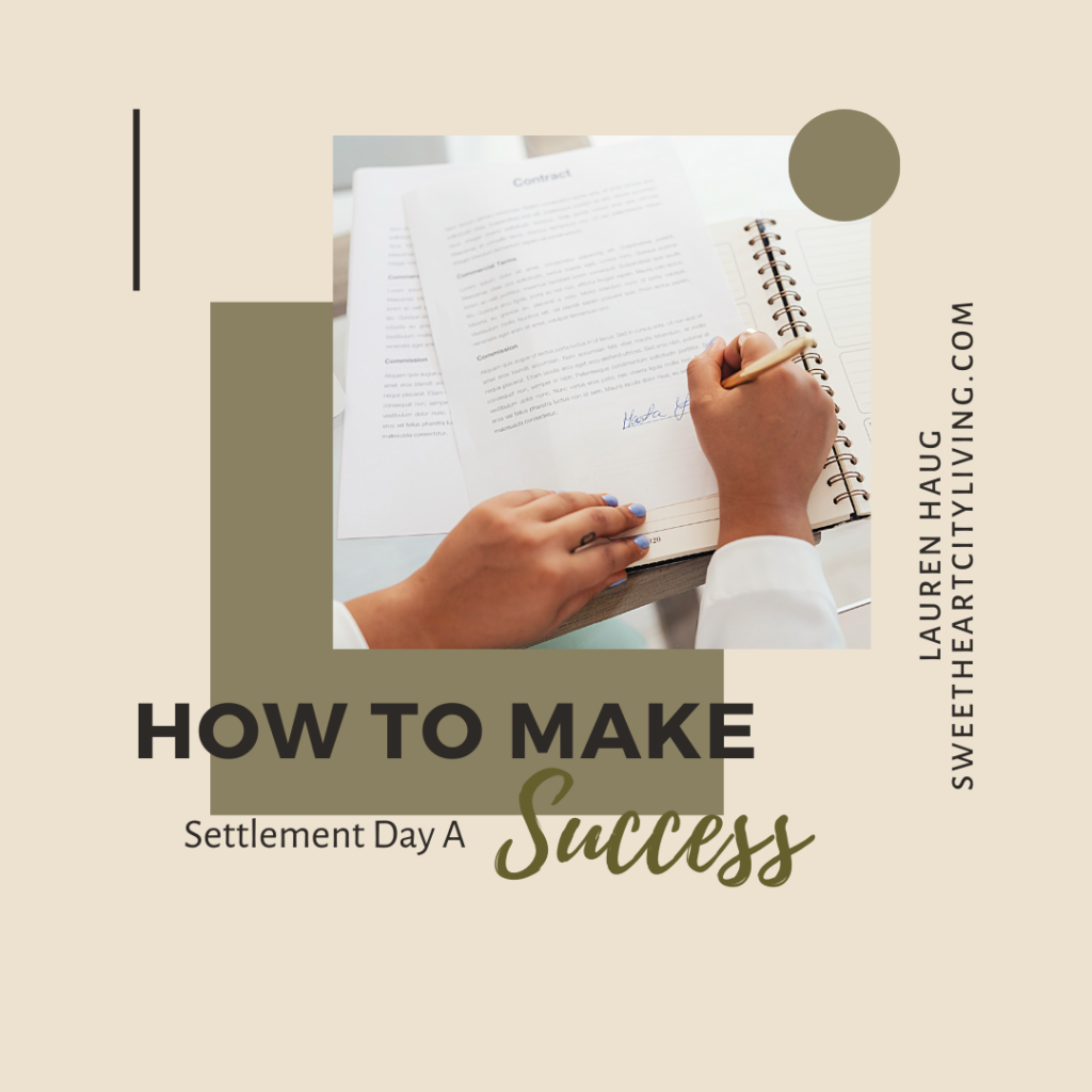 Make settlement day a success 