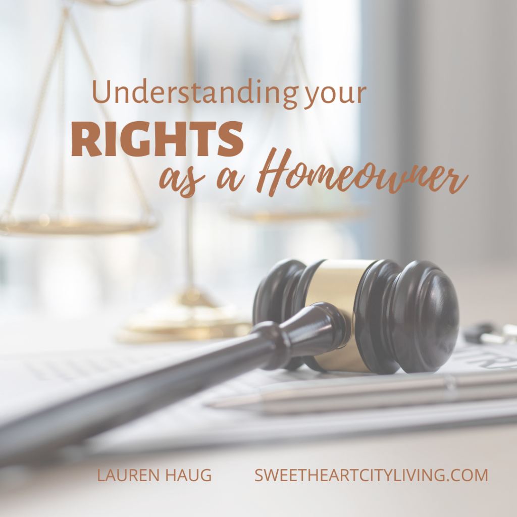 rights as a homeowner