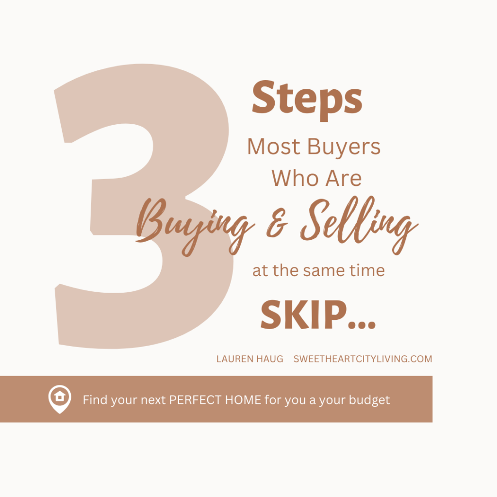 steps for buying and selling at the same time 