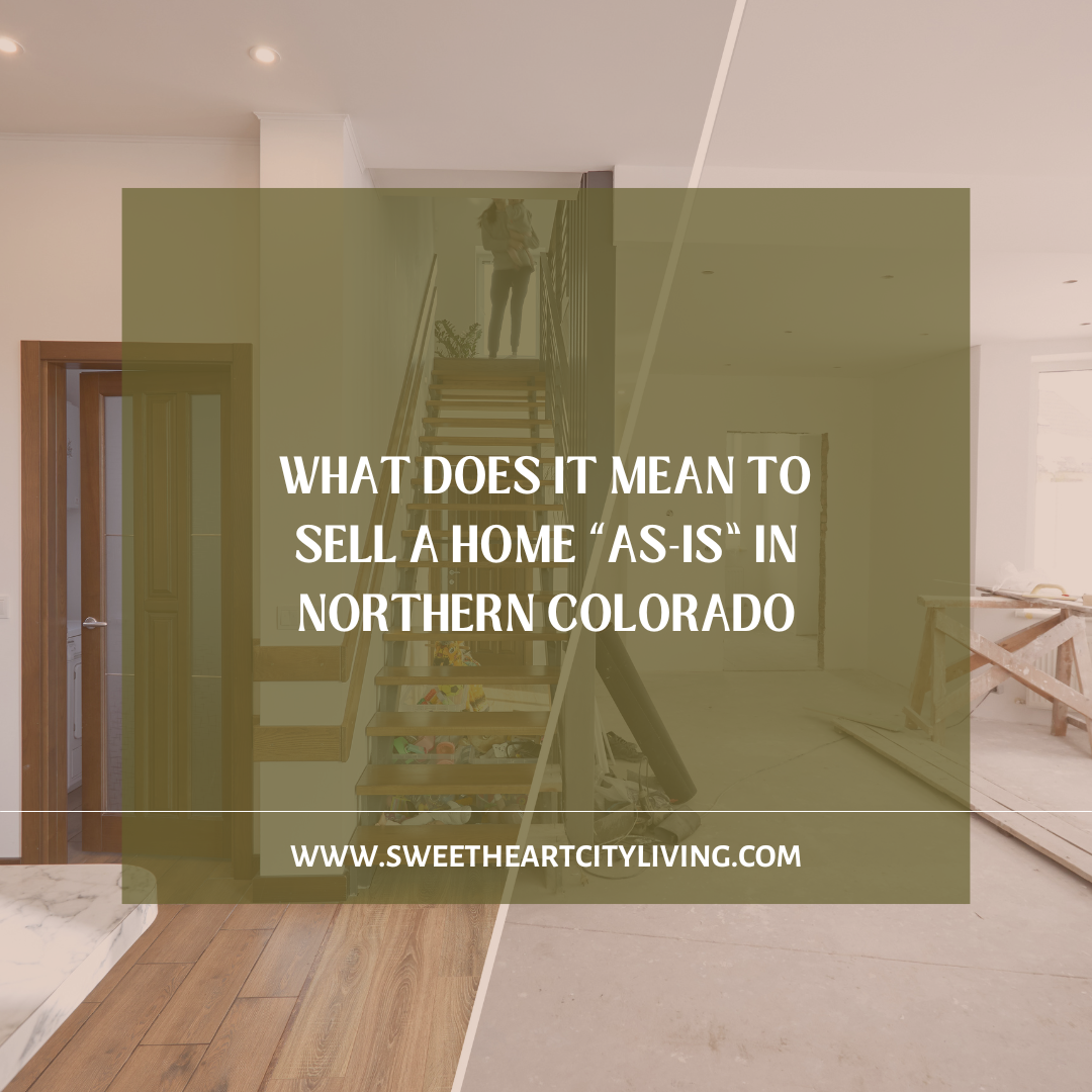 What does it mean to sell a home 'as is' in northern colorado